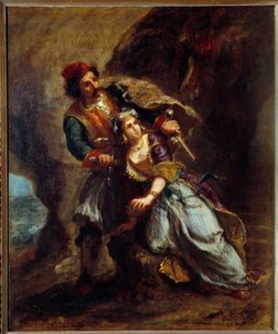 Die Verlobung von Abydos von Ferdinand Victor Eugene Delacroix