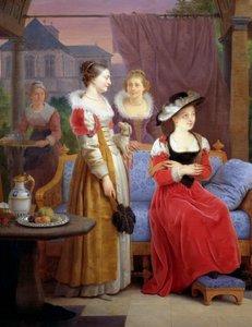 Rubens beim Malen eines Strohhuts in seinem Atelier von Ferdinand de Braekeleer