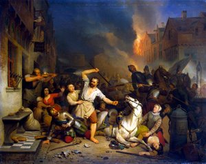 Französische Wut in Antwerpen, 1827-1846 von Ferdinand de Braekeleer the Elder