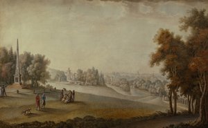 Ansicht des Parks in Zarskoje Selo, 1793