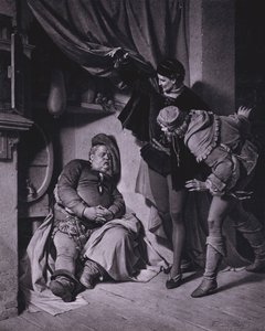 Szene aus Shakespeares König Heinrich IV., Teil 1 (Akt II, Szene 4) (Lithografie)