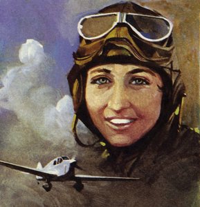 Amy Johnson, die von Croydon nach Kapstadt flog