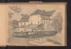 Häuser in Goldingen von Ferdynand Ruszczyc