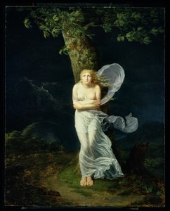Junge Frau von einem Sturm überrascht, 1799 von Fereol Bonnemaison