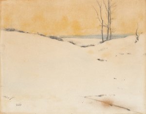 Im Schnee, ca. 1916 von Fernand Khnopff