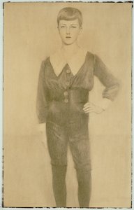 Prinz Leopold von Belgien, Herzog von Brabant, 1913 von Fernand Khnopff