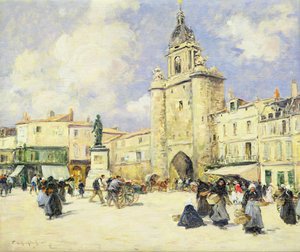 Der Marktplatz von La Rochelle