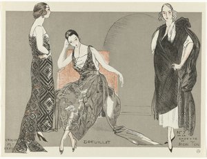 Gazette du Bon Ton, 1920 - Nr. 7, Croquis Pl. XXXV: Doeuillet