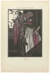 Moden und Manieren von Heute, 1922, Pl. 12: Der Bildschirm von Fernand Siméon