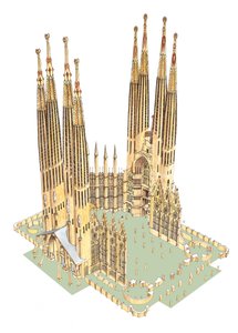 Die Heilige Familie, Antonio Gaudi. Barcelona, Spanien von Fernando Aznar Cenamor