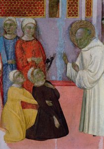 Altarbild des Heiligen Bernhard von Clairvaux: Exorzismus eines Besessenen