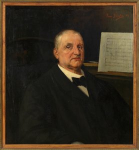Porträt von Anton Bruckner 1824-1896, 1889