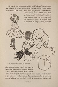 Illustration aus einem Kinderbuch, ca. 1920-30 von Filiberto Scarpelli