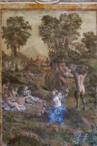 "Ernte" (Detail) von Filippino (and workshop) Lippi