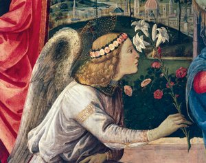 Verkündigung und Heilige von Filippino Lippi