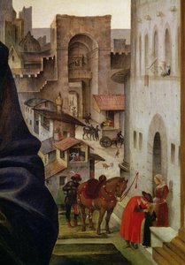 Nerli-Altarbild: San Frediano-Tor in Florenz (Detail)