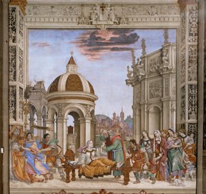 Heiliger Johannes Evangelist erweckt Drusiana zum Leben