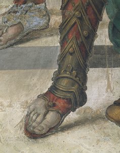 Heiliger Philipp vertreibt den Drachen aus dem Tempel von Hieropolis von Filippino Lippi (Detail)