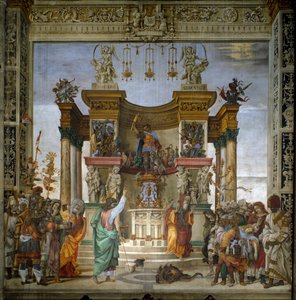 Der heilige Philipp vertreibt den Drachen aus dem Tempel von Hierapolis
