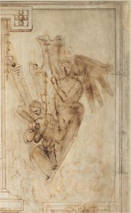 Zwei Engel, die Fackeln tragen von Filippino Lippi