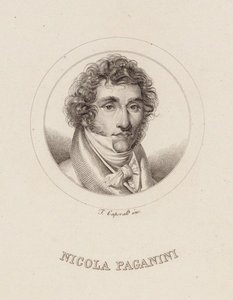 Porträt von Niccolò Paganini 1782-1840, 1840