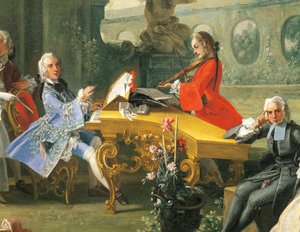 Konzert in einem Garten (Detail) von Filippo Falciatore