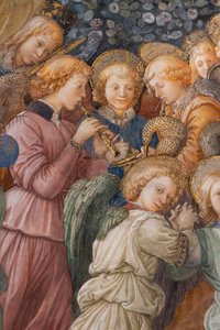 Engel (Detail der Krönung Mariens)