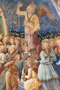 Engel (Detail der Krönung Mariens) von Filippo Lippi