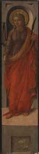 Heilige Frau mit Dreschflegel von Fra Filippo Lippi