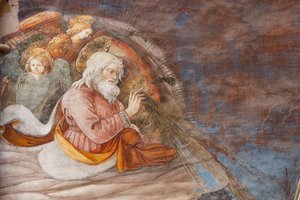 Gott und zwei Engel (Detail) von Filippo Lippi