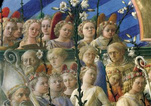 Krönung der Jungfrau (Detail) von Filippo Lippi