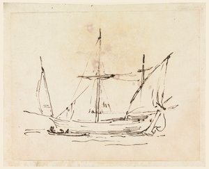 Ein Segelschiff