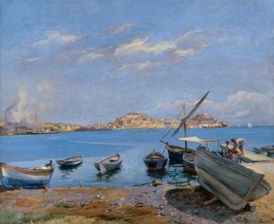 Portoferraio von San Giovanni aus gesehen von Filippo Marfori Savini