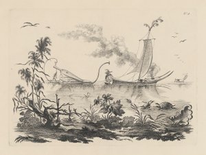 Die Art des Segelns durch die Kraft von Blasebälgen, die auf diesem Planeten praktiziert wird von Filippo Morghen