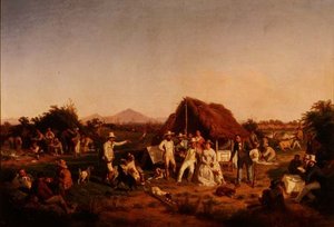 Die Jagdgesellschaft von Ferdinand II. von Neapel von Filippo Palizzi