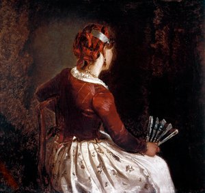 Frau mit dem Fächer
