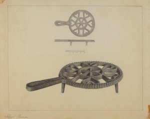 Pa. Deutscher Bügeleisenständer von Filippo Porreca