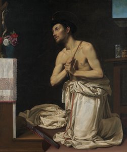 Der heilige Dominikus in Buße, ca. 1607 von Filippo Tarchiani