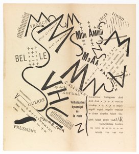 Parole consonanti vocali numeri in Libertà. I paroliberi Futuristi, 1915. von Filippo Tommaso Marinetti