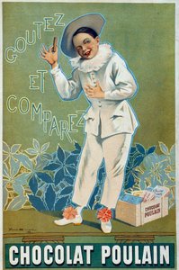 Werbeplakat von Firmin Etienne Bruisset für Chocolat Poulain von Firmin Bouisset