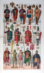 Römische Militär- und Gladiatorenkostüme, ca. 1800-1836