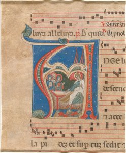 Die drei heiligen Frauen am Grab von First Master of the Cortona Antiphonaries