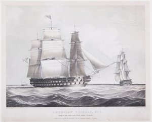 Amerikanische Schiffe Nr. 1 von Fitz Henry (after) Lane