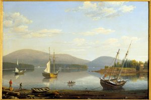 Ansicht des Hafens von Somes in Maine, USA von Fitz Henry Lane