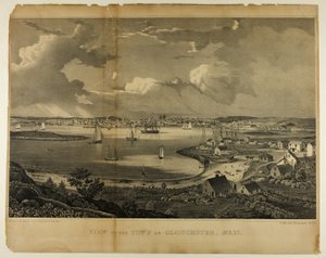 Ansicht der Stadt Gloucester, Massachusetts von Fitz Henry Lane