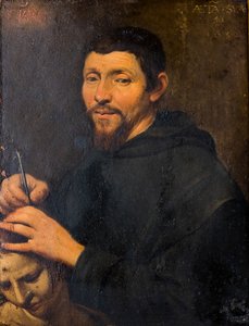 Ein Geistlicher führt die Trepanation durch