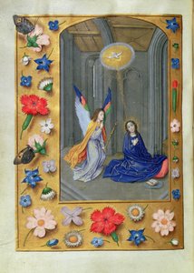 Verkündigung, aus den Hastings Stunden, ca. 1475-83 von Flemish School