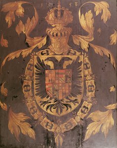 Wappen von Karl V., Heiliges Römisches Reich, 1558