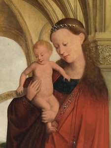 (Detail) Madonna mit Petrus Wijts von Flemish School