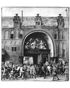Einzug von Hercule Francois von Frankreich, Herzog von Alençon (1554-84) in Antwerpen, 19. Februar 1582
